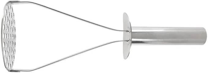 Stainless Steel Potato Masher with Guard | 25.4L x 10.2W cm | Silver | Norpro - Image 2