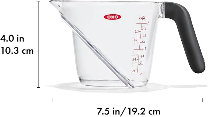 Angled Measuring Cup | 2-Cup | Plastic | OXO Good Grips - Image 2
