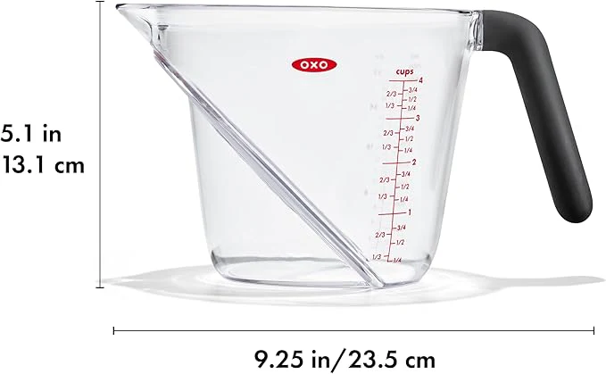 Angled Measuring Cup | 4-Cup | Plastic | OXO Good Grips - Image 2