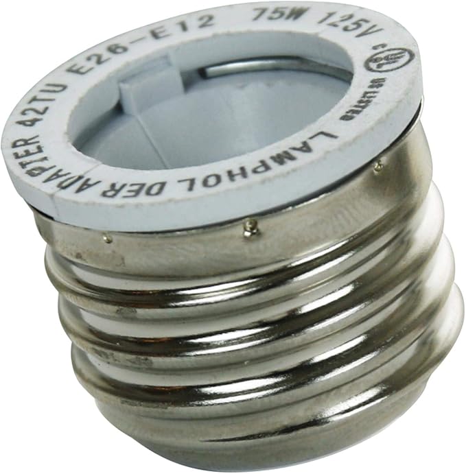Medium Base To Candelabra Base Socket Sunlite - Image 2