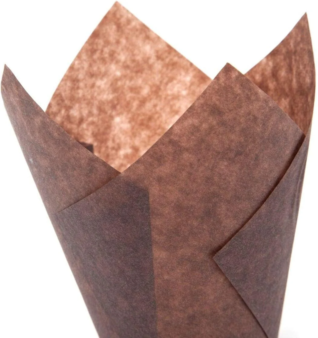 Tulip Baking Cup | Disposable | 2‑¾″ to 4 | Brown | Novacart - Image 3