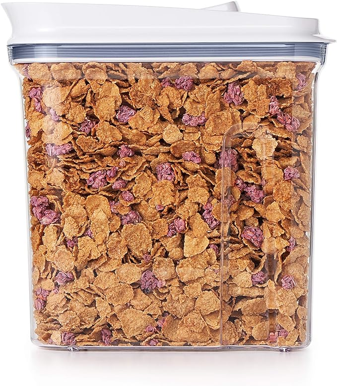 OXO Medium Cereal Dispenser POP | Clear 3.4 Qt | Good Grips - Image 2