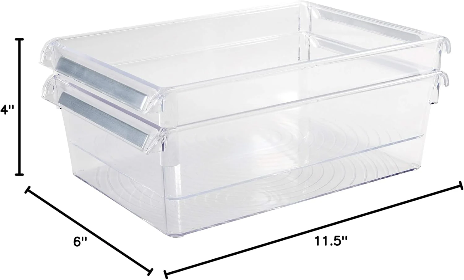 Medium Refrigerator Storage Bin 2Pk - Image 4