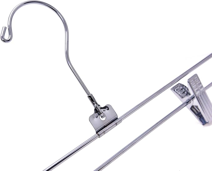 Metal Bottoms Hanger w/Clips Swivel Hook 8PK - Image 5