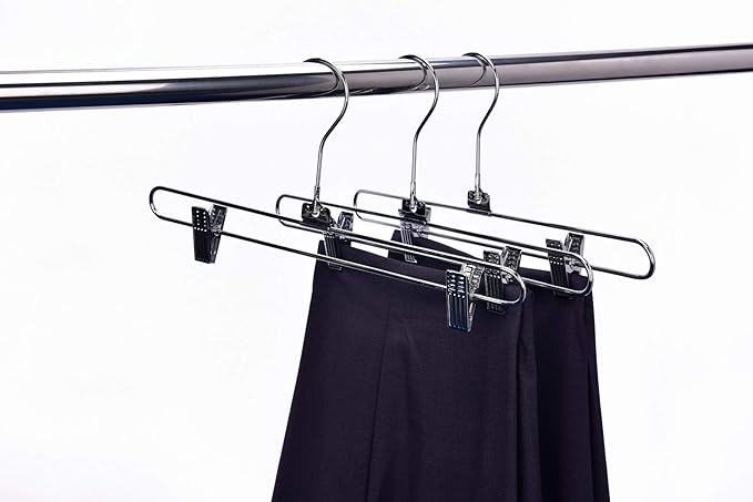 Metal Bottoms Hanger w/Clips Swivel Hook 8PK - Image 6