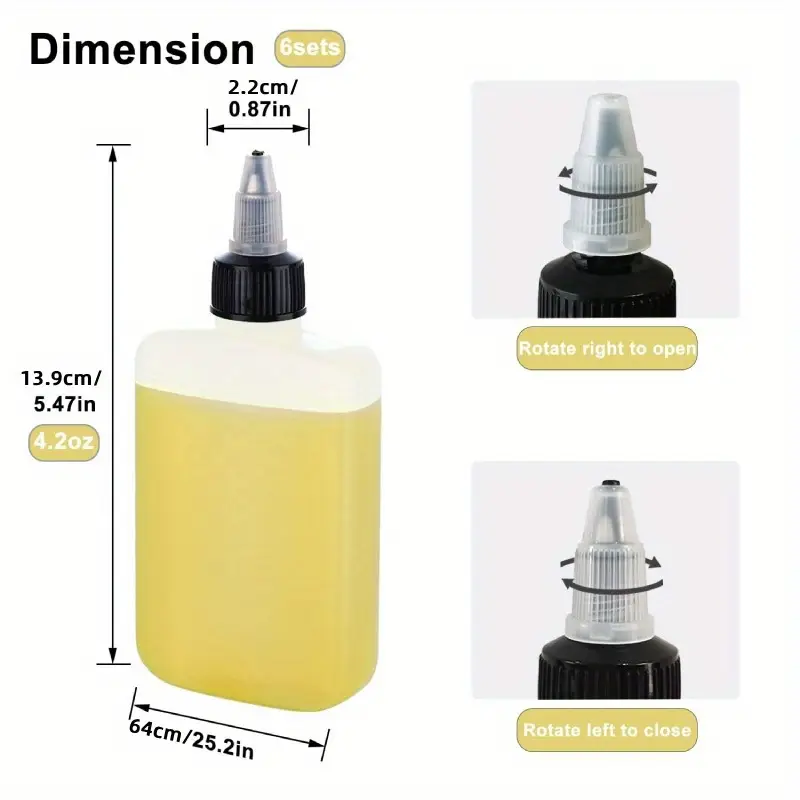 Mini Flat Oil Squeeze Bottle 4.06oz yuebaihui - Image 3