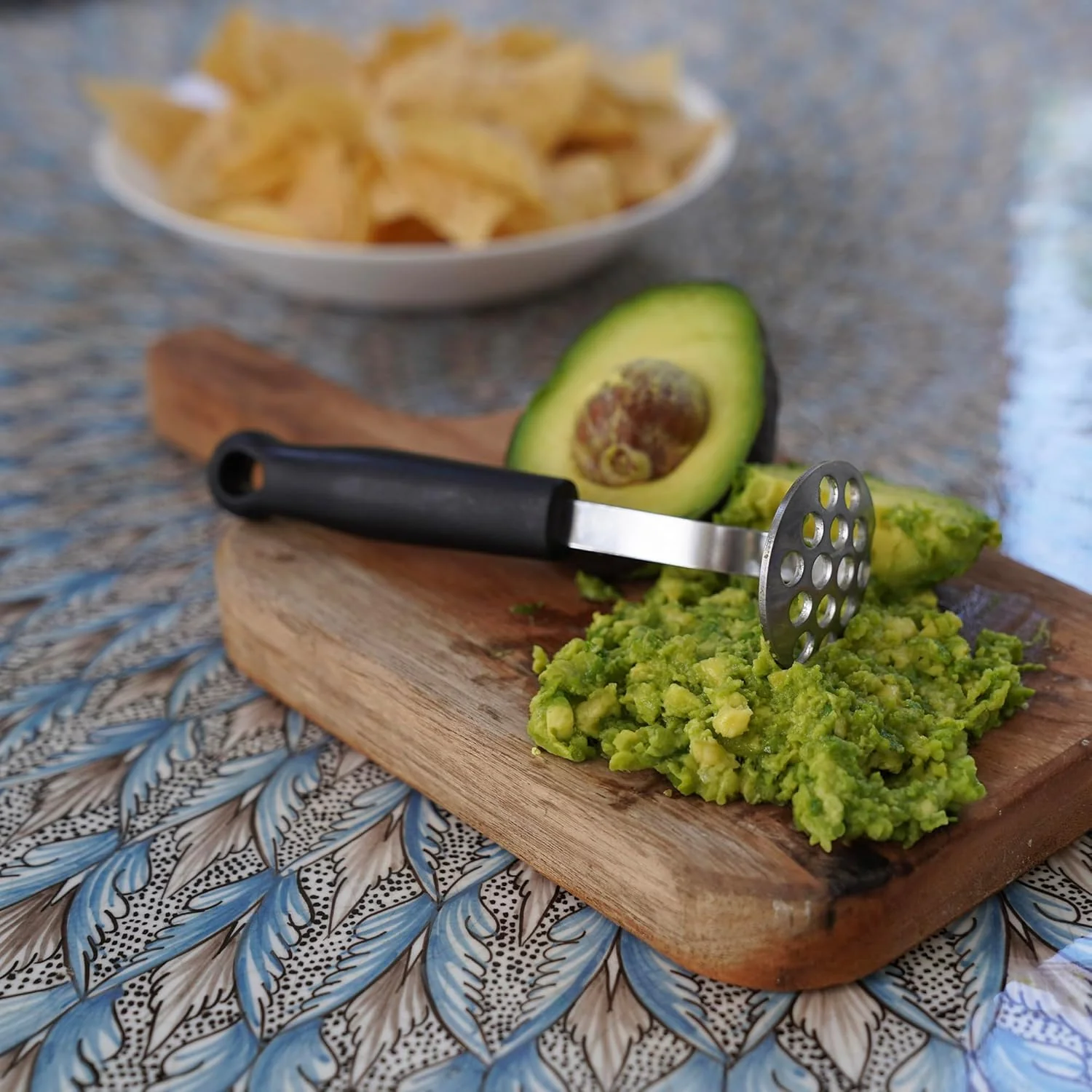 Mini Masher With Black Handle | 6 Inch | Stainless Steel | Fox Run - Image 6