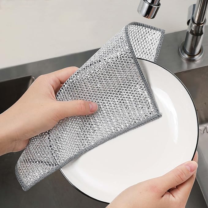 Non-Scratch Wire Cleaning Cloths 6PK - Image 4