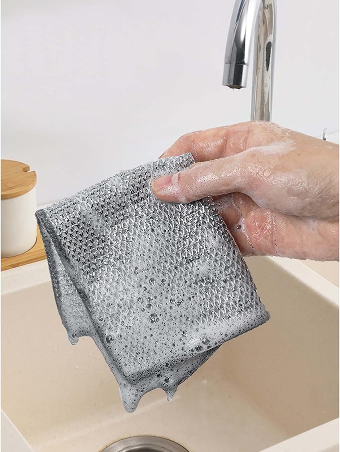 Non-Scratch Wire Cleaning Cloths 6PK - Image 5