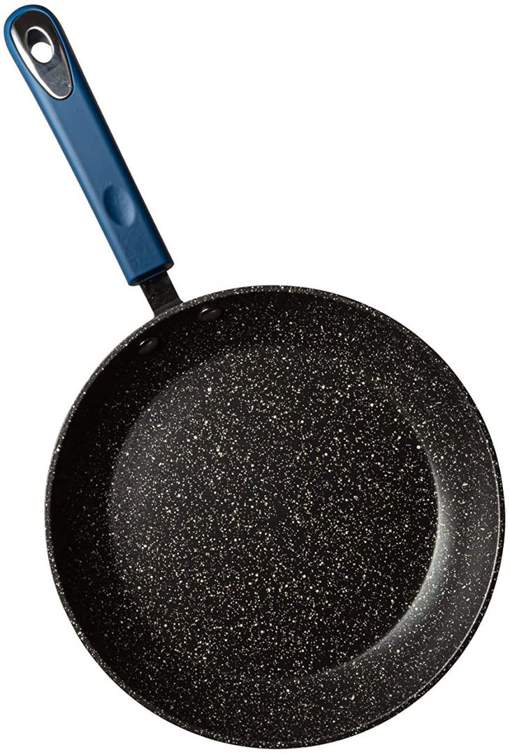 Non Stick Frying Pan Soft Grip Handle Blue 8" Millvado