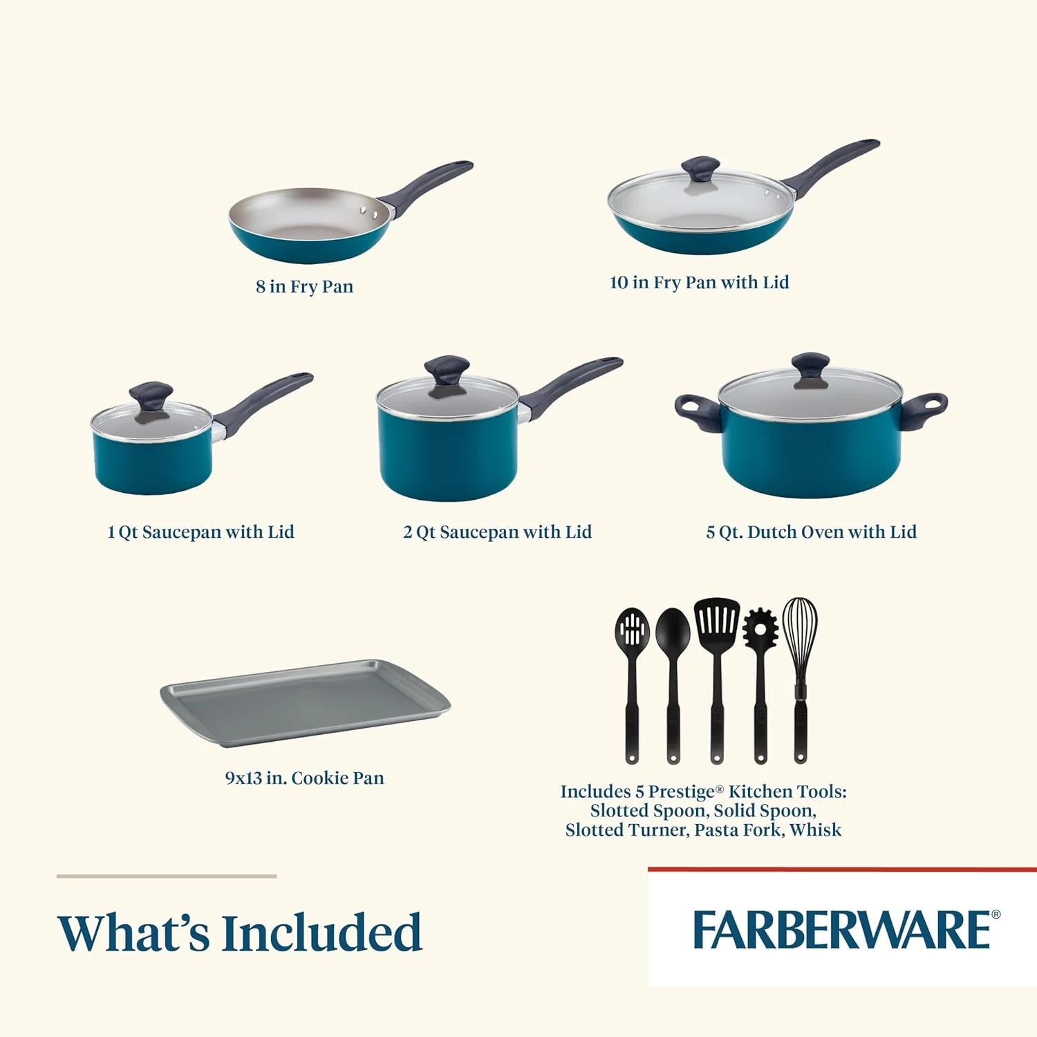 Nonstick Cookware Pots & Pans Set 15PC - Image 3