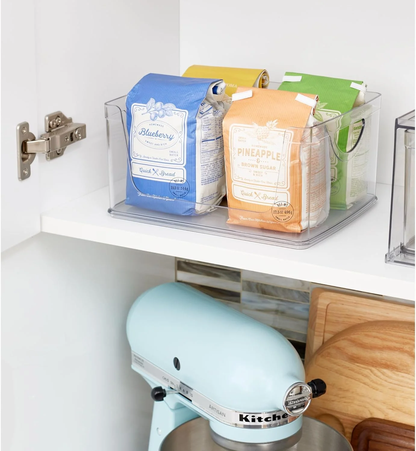 Open Front Storage Bin | Clear Bin | 8” x 10” x 5” | iDesign - Image 3