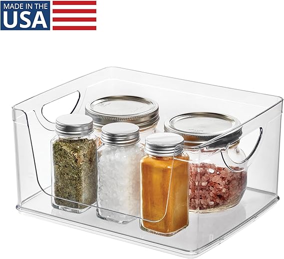 Open Front Storage Bin | Clear Bin | 8” x 10” x 5” | iDesign - Image 6