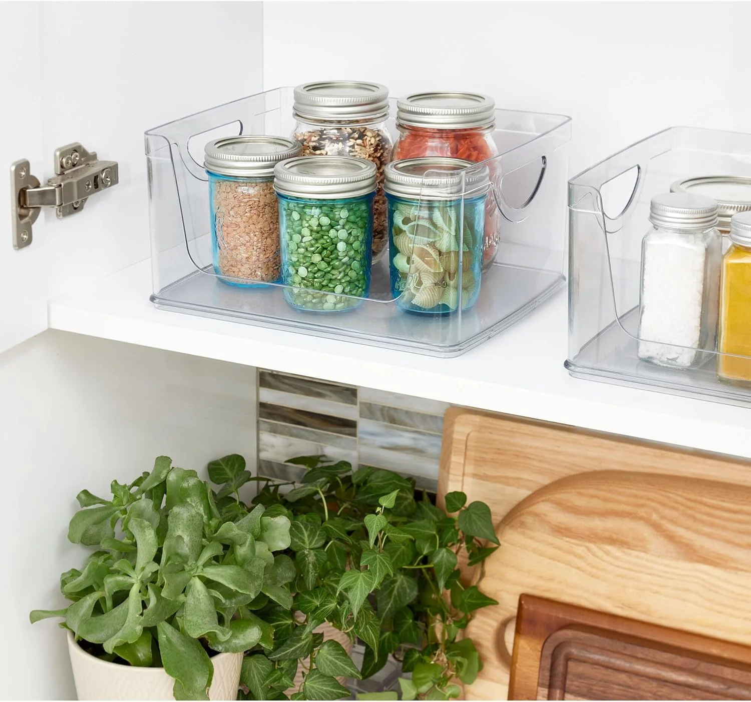 Open Front Storage Bin | Clear Bin | 8” x 10” x 5” | iDesign - Image 7