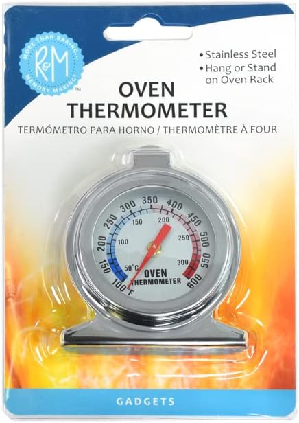 Analog Oven Thermometer | Model 3612 | 100-600°F | Stainless Steel | R&M - Image 5