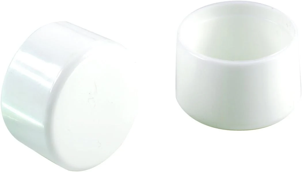 Plastic Leg Tips 1-1/4" White Shepherd