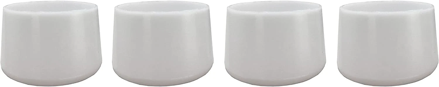 Plastic Leg Tips 1-1/8" White Shepherd
