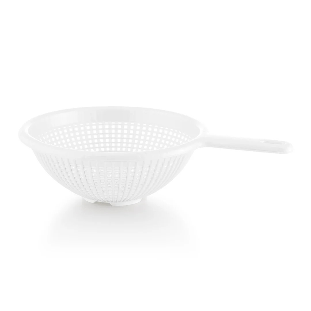 Plastic Strainer White 8.5" Handle YBM