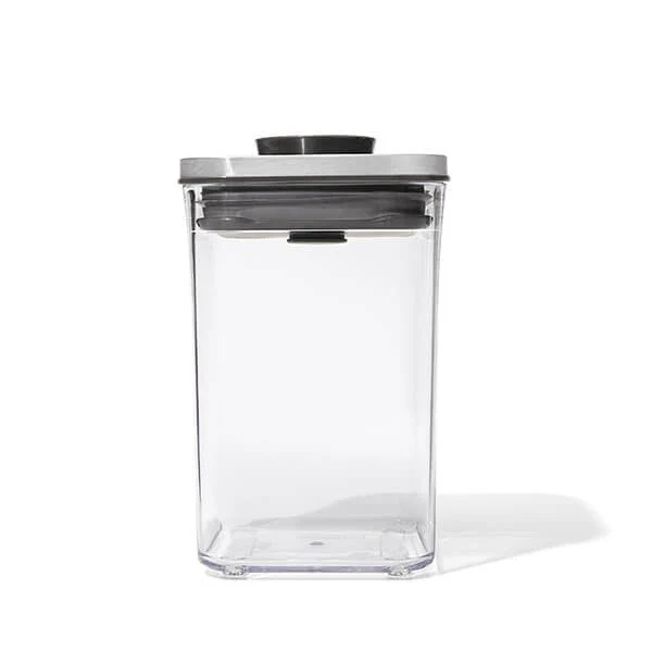 OXO Good Grips POP Container | Small Square Short | 1.1QT | Clear - Image 3