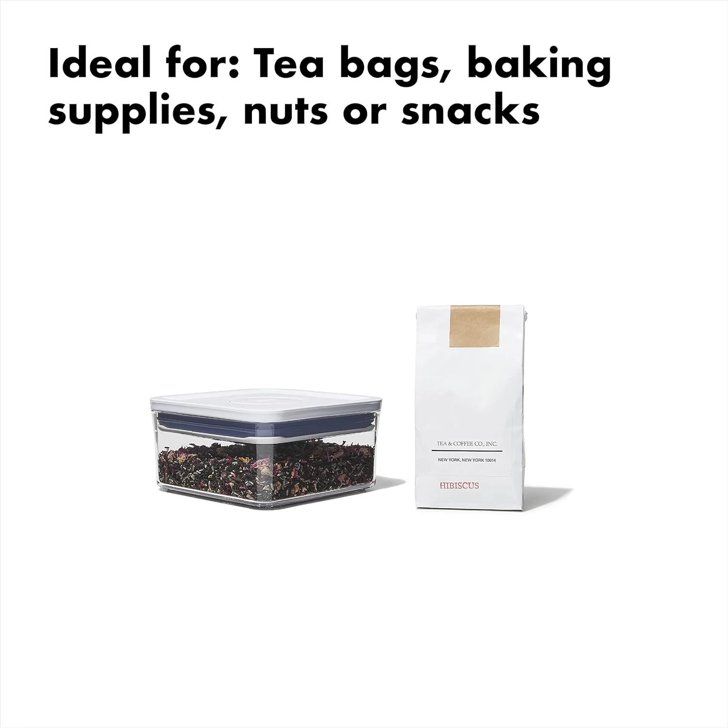 OXO Good Grips POP Container | Large Square Mini | 1.1QT | Clear - Image 3