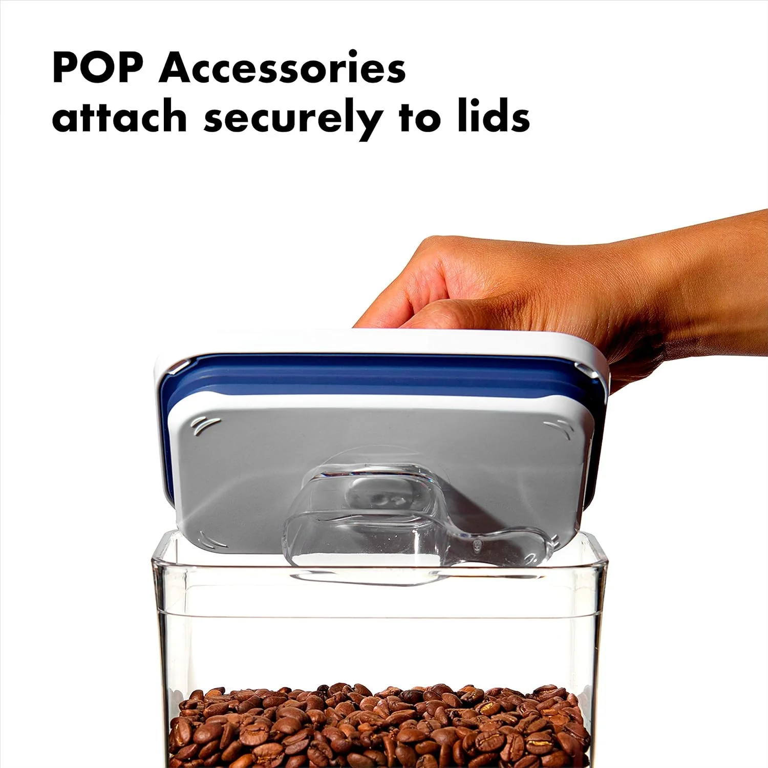 OXO Good Grips POP Container | Large Square Mini | 1.1QT | Clear - Image 4