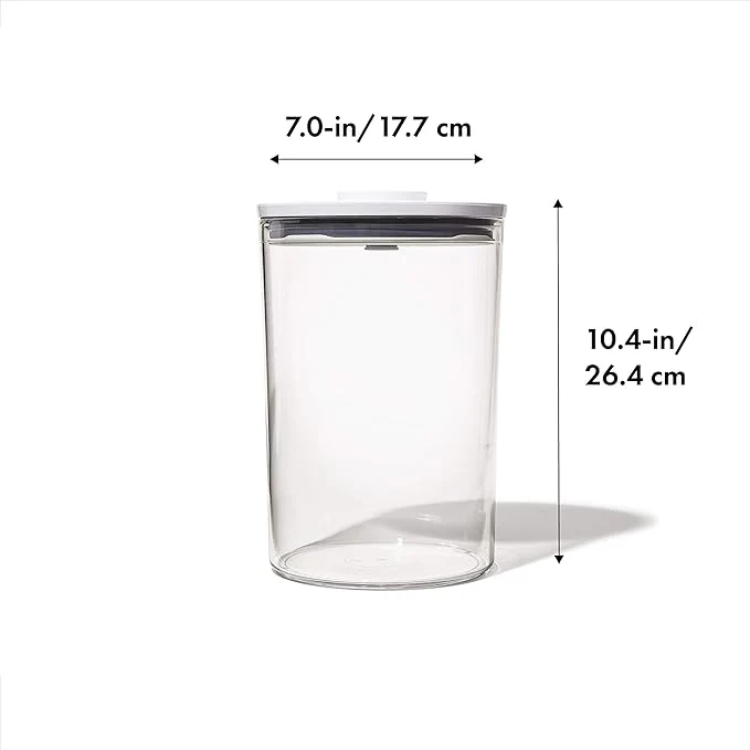 OXO POP Container Round | Good Grips | Clear | 5.2 Qt - Image 2