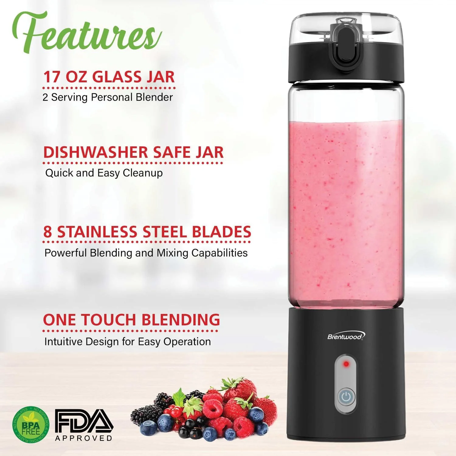Portable Blender Brentwood - Image 4