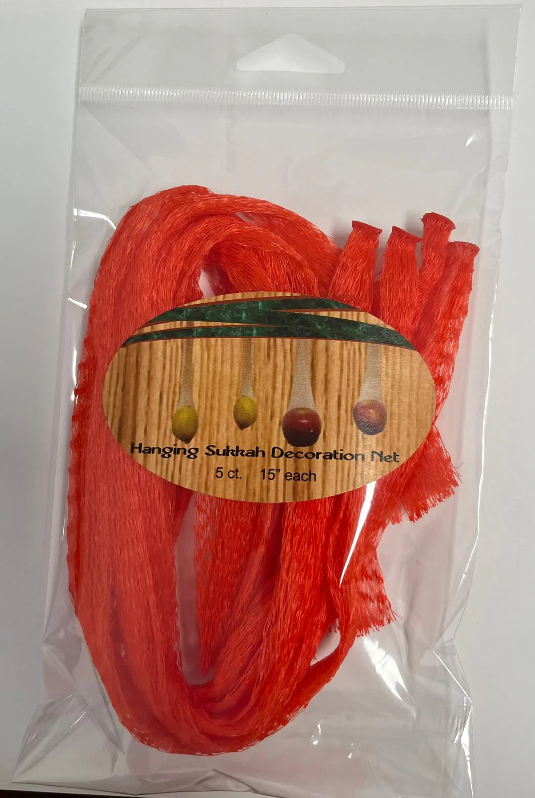 Red Hanging Sukkah Decoration Net