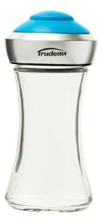 Salt and Pepper Shaker | Glass Pop | Blue Top | Trudeau