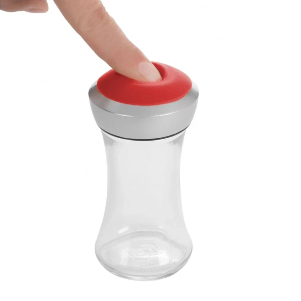 Salt and Pepper Shaker | Round Shape | Red Cap | Trudeau - Image 3
