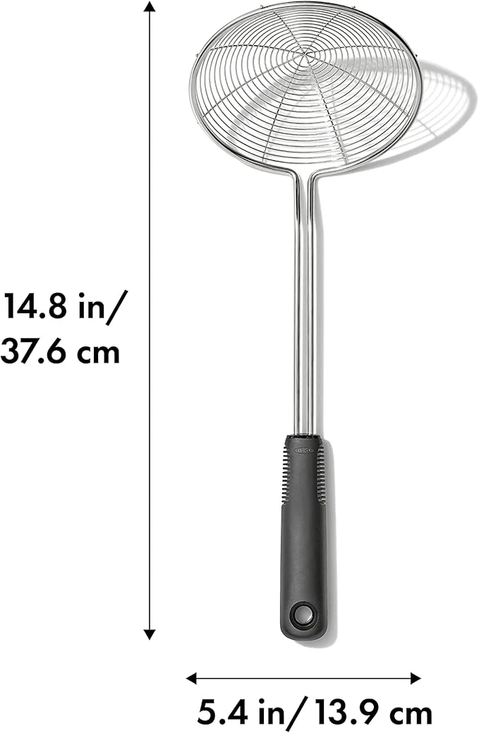 Stainless Steel Skimmer | 3.23"L x 5.47"W x 14.8"H | OXO Good Grips - Image 2