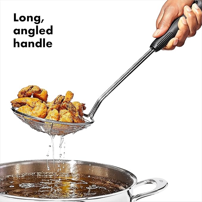 Stainless Steel Skimmer | 3.23"L x 5.47"W x 14.8"H | OXO Good Grips - Image 4