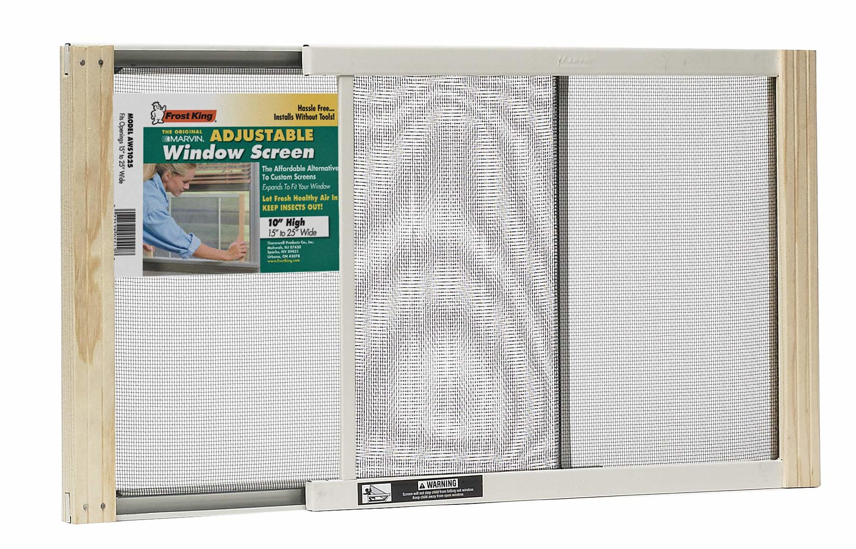 Adjustable Window Screen (10"H x 15"-25"W)
