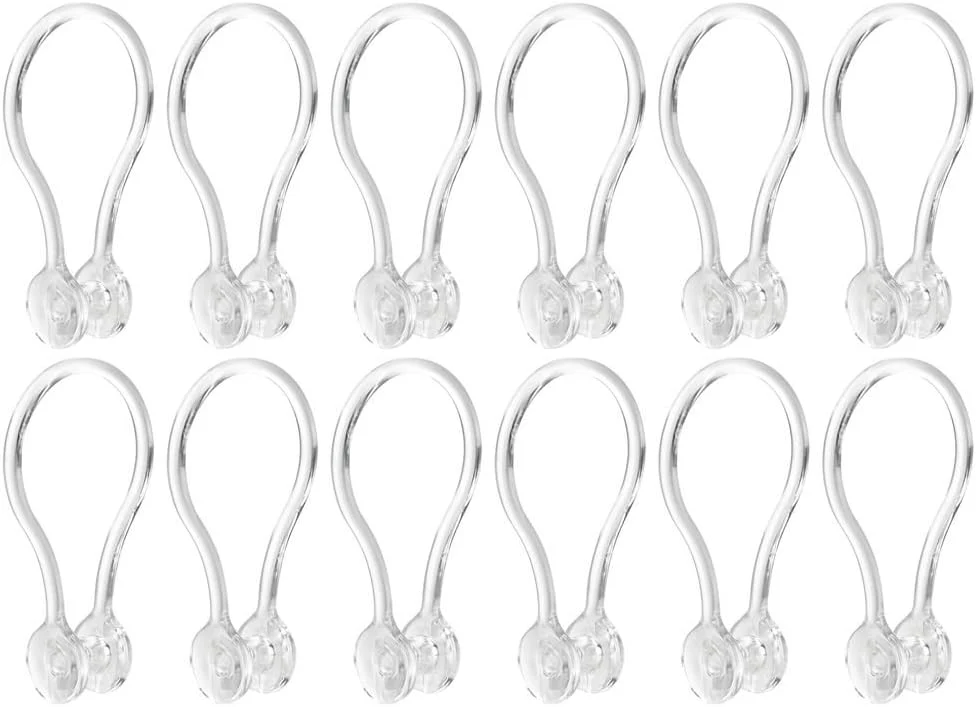 Shower Hook Clip Clear Inter Design