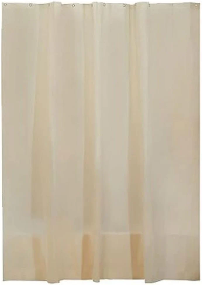 Shower Curtain Liner By iDesign | 72” × 72” | Sand Color - Image 2