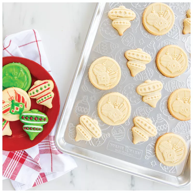 Silver Cast Cookie Stamps, 3" rounds - Image 3