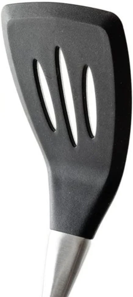 Slotted Turner | Silicone & Stainless Steel | Black | Norpro - Image 2