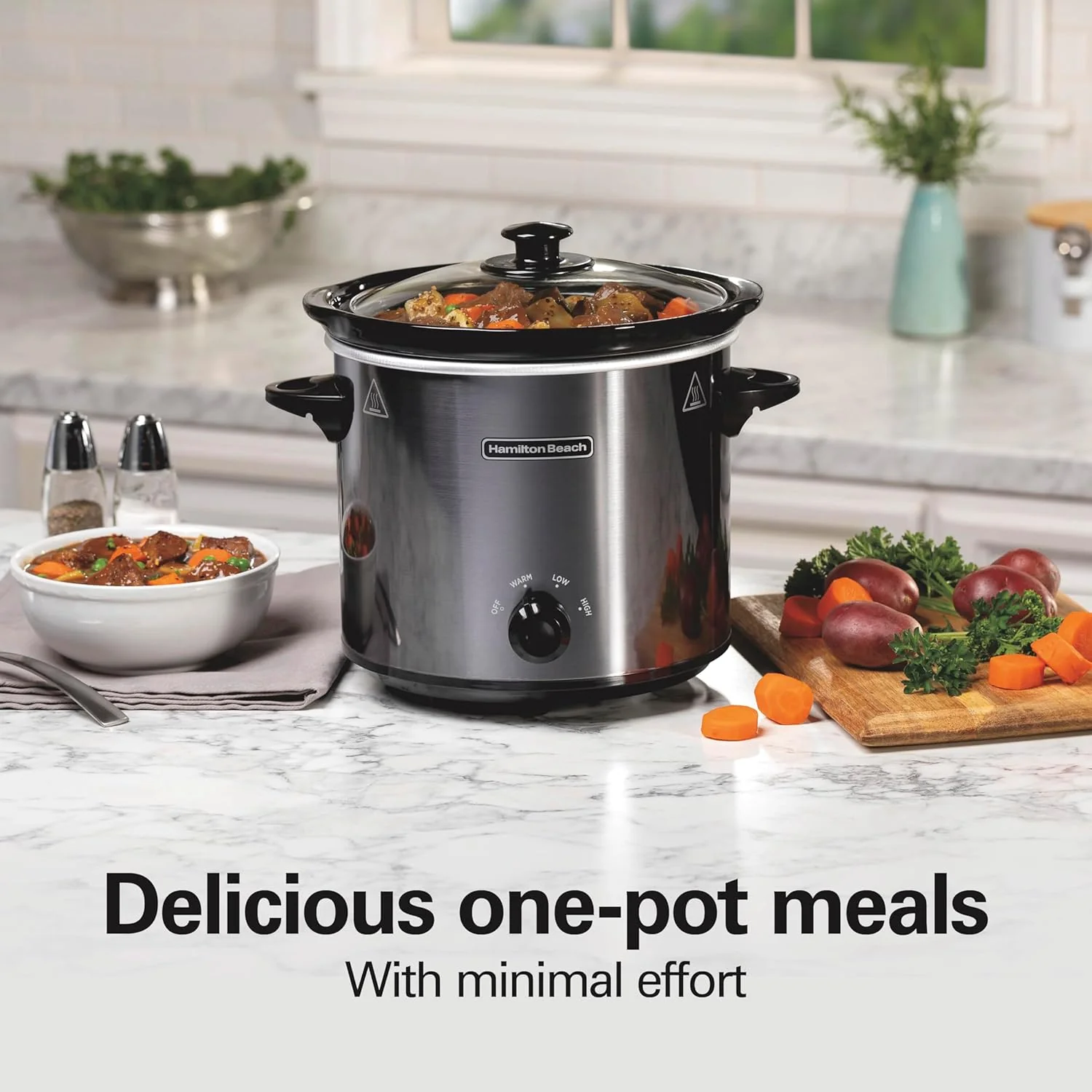 Slow Cooker 4QT Grey Hamilton Beach - Image 3