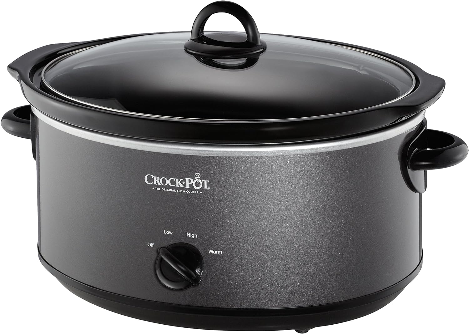 Slow Cooker 7QT Charcoal Crockpot - Image 3