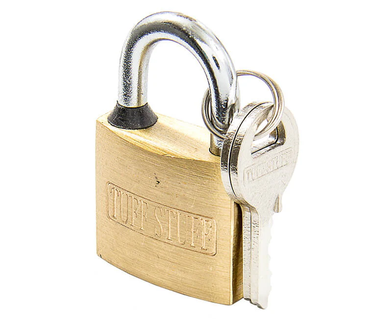 Solid Brass Padlock 1-1/4" Tuff Stuff