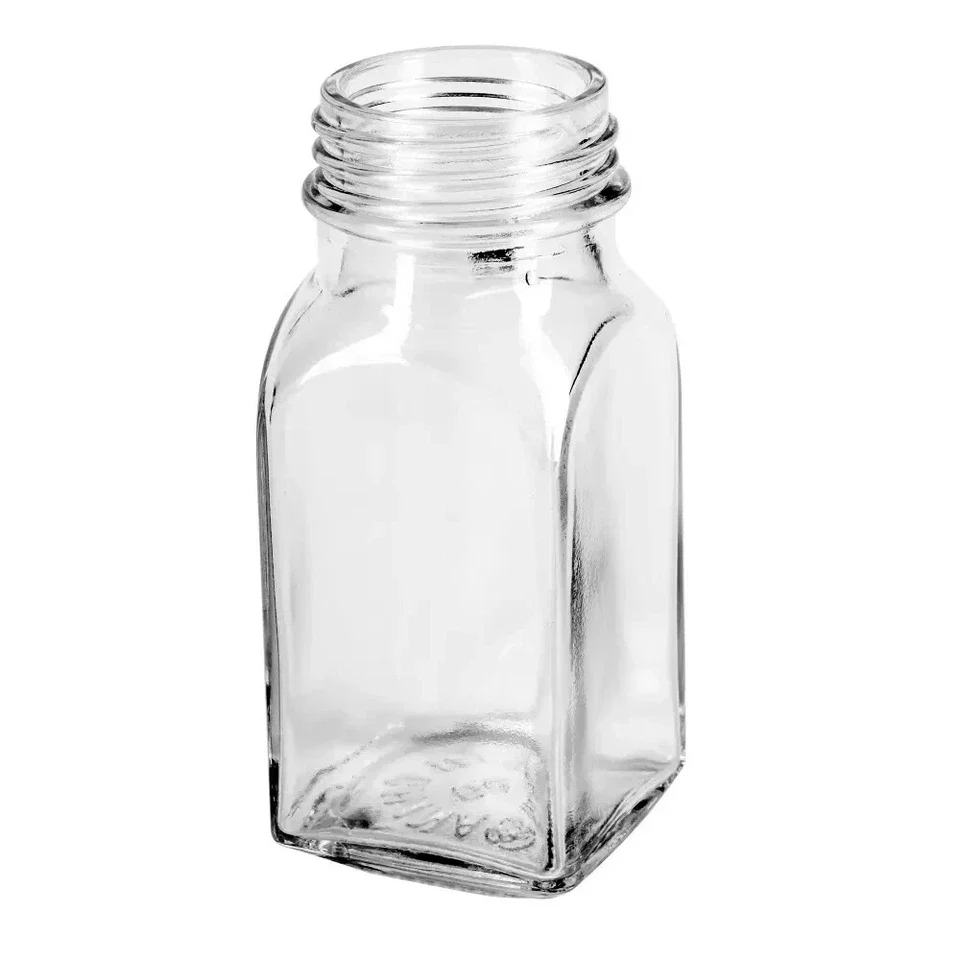 Salt Shaker With Mushroom Tops | Square Design | 2oz | Winco - Image 2