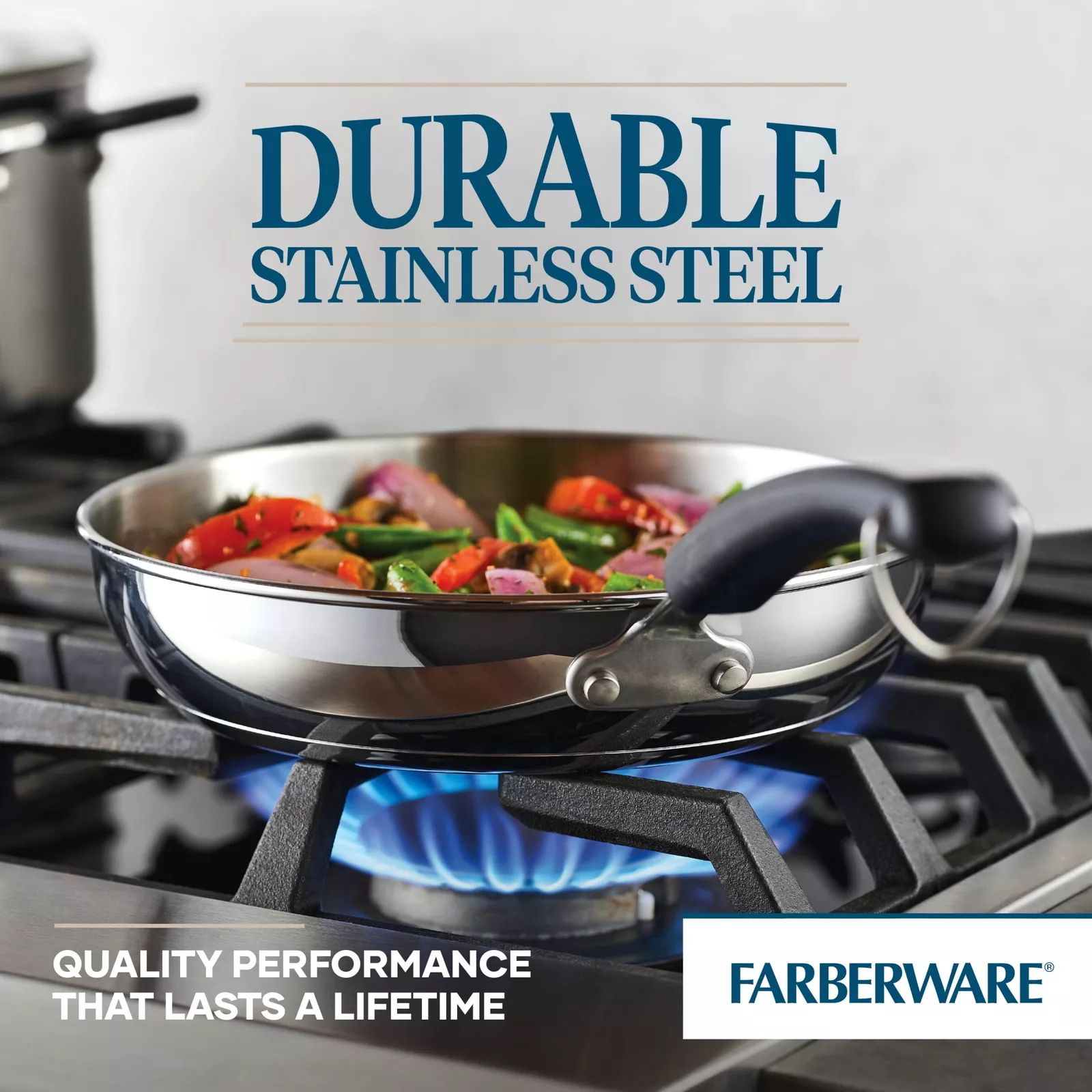 Stainless Steel Fry Pan 10in - Image 4