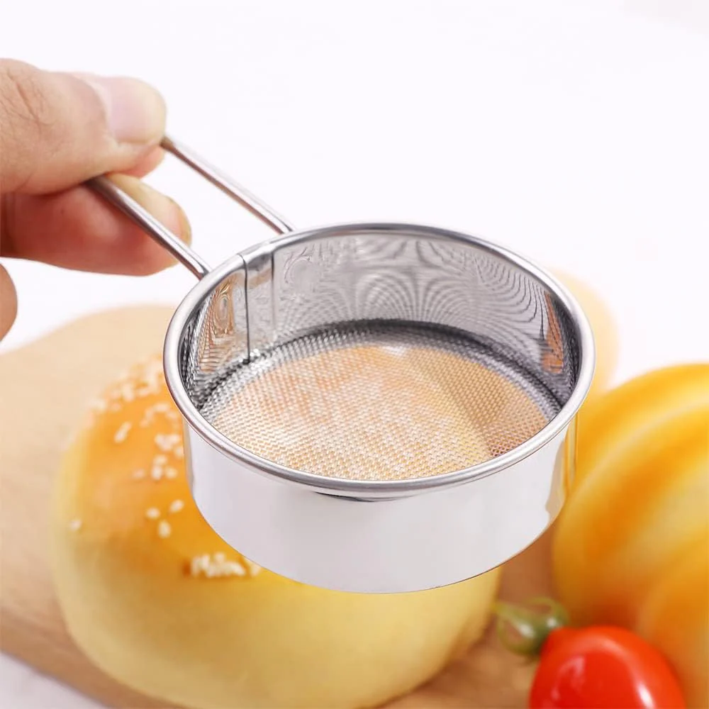Fine Mesh Strainer | Stainless Steel Flour Sieve Filter | Flour Sifter | Sunjoy Tech - Image 6