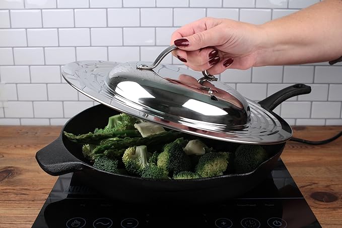 Stainless Steel Universal lid (7" To 12") RSVP - Image 3