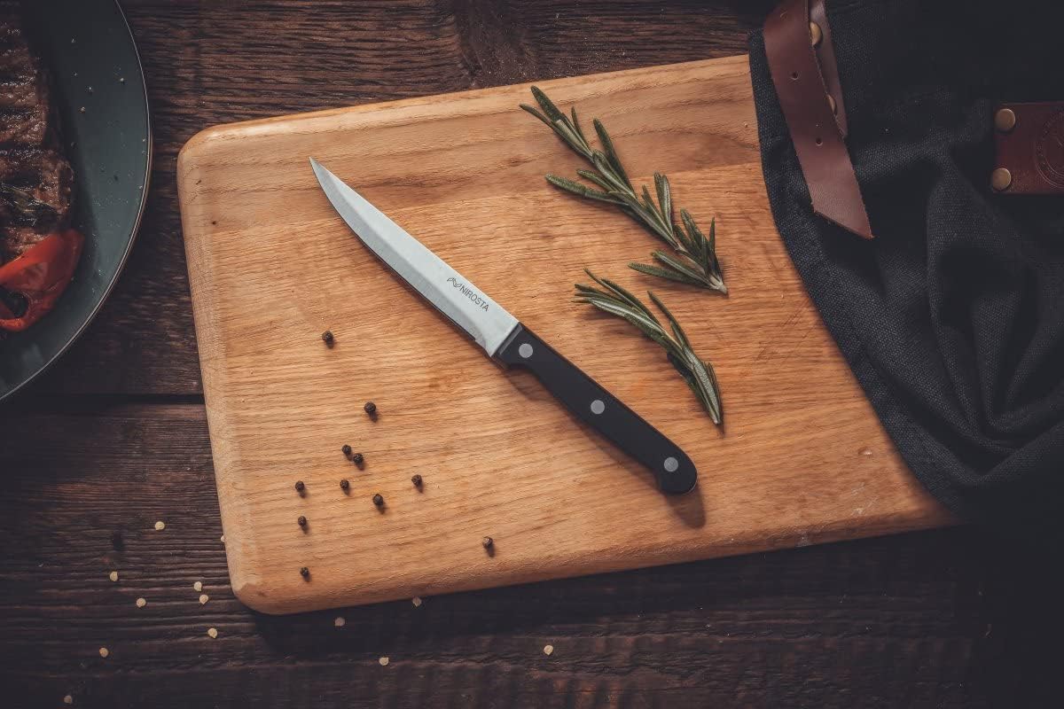 Steak Knife Set 4pc | Stainless Steel | Black | New England Cutlery - Image 4