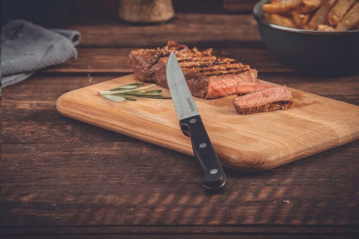 Steak Knife Set 4pc | Stainless Steel | Black | New England Cutlery - Image 5