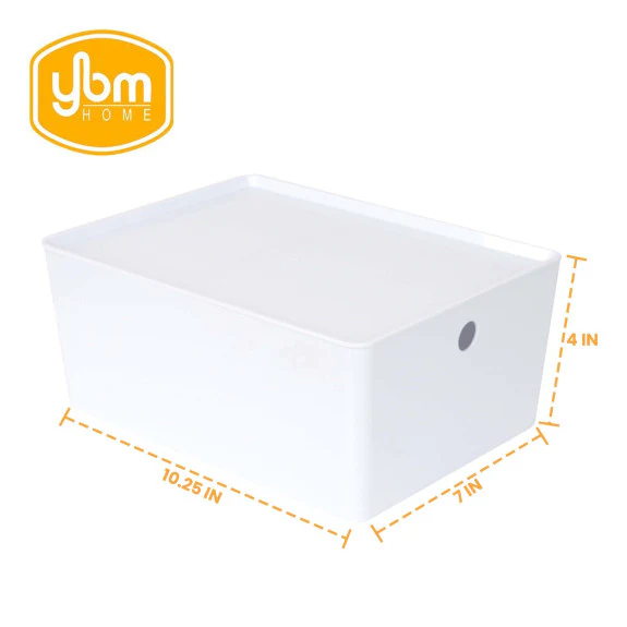 Storage Basket w/Lid Medium YBM - Image 2