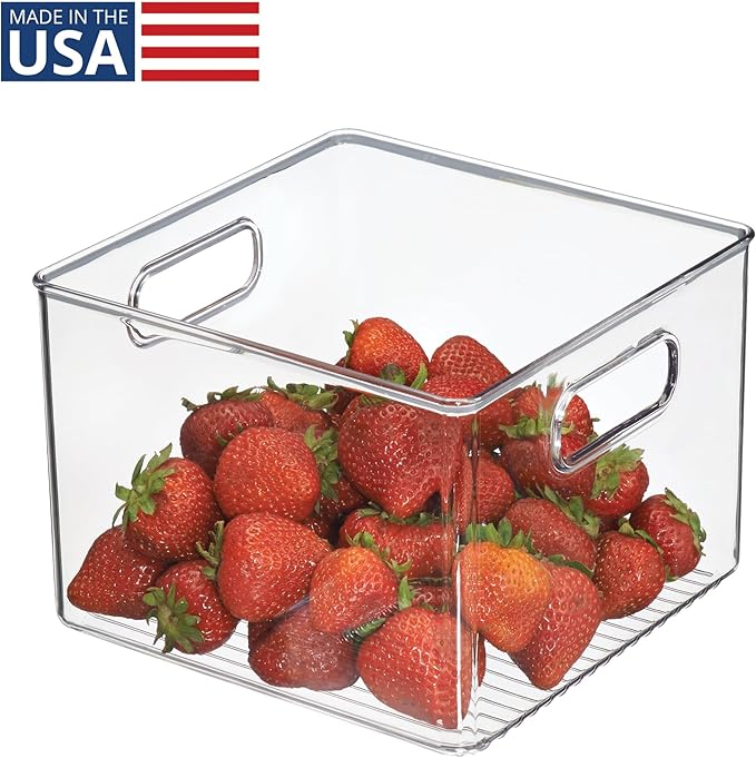 Storage Bin Clear 6" x 8" x 8" Inter Design - Image 3