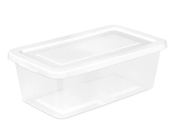 Storage Box Clear 6QT Sterilite
