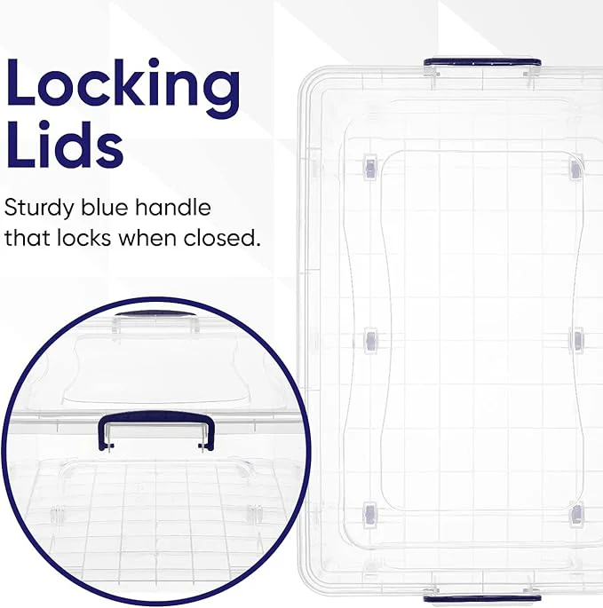 60QT Storage Container With Wheels | Superio - Image 2